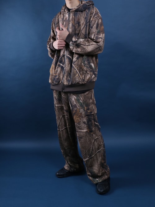 セール】SETUP対応 Tree Camo Fleece Full Zip Hoodie/ツリーカモ 裏毛