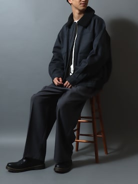 「アイテム（ドレスシューズ）」を使った、ANPASさん（メンズ・181cm）の秋コーディネート