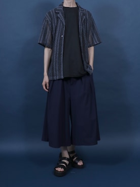 「アイテム（タンクトップ）」を使った、Rinanさん（メンズ・178cm）の夏コーディネート