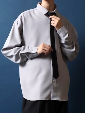 「アイテム（スラックス）」を使った、ANPASさん（メンズ・181cm）の秋コーディネート