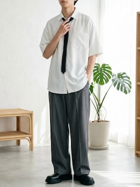 ANPASさん（メンズ・181cm）の夏コーディネート