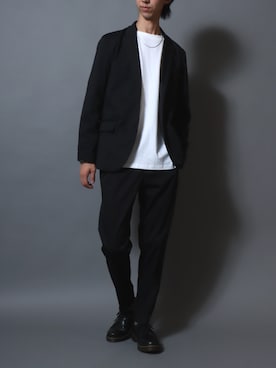 「Dr. Martens（ドクターマーチン）のアイテム（シューズ）」を使った、ANPASさん（メンズ・181cm）の秋コーディネート