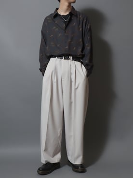 「ANPAS（アンパス）のアイテム（トップス）」を使った、ANPASさん（メンズ・181cm）の春コーディネート