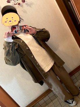「GORGE（ゴージ）のアイテム（ジャケット/アウター）」を使った、tamaさん（レディース・158cm）の秋コーディネート