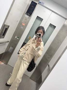 「kutir（クティール）のアイテム（パンツ）」を使った、ねもさん（レディース・153cm）の春コーディネート