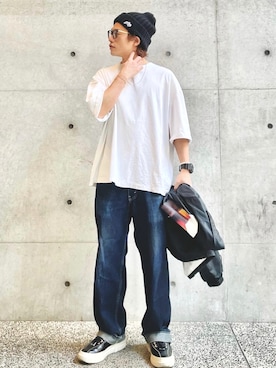 「PLAYDESIGN（プレイデザイン）のアイテム」を使った、WAKAさん（メンズ・166cm）の秋コーディネート