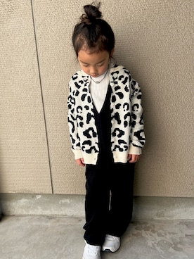 「CIAOPANIC TYPY（チャオパニックティピー）のアイテム（オールインワン・サロペット）」を使った、xxaichunxxさん（キッズ・120cm）の冬コーディネート