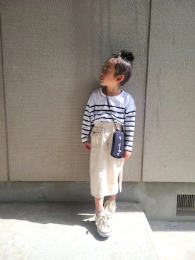 「ROPE' PICNIC（ロペピクニック）のアイテム」を使った、xxaichunxxさん（キッズ・110cm）の春コーディネート