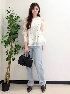 「NATURAL BEAUTY BASIC（ナチュラルビューティーベーシック）のアイテム」を使った、ayachanbb_8さん（レディース・159cm）の夏コーディネート