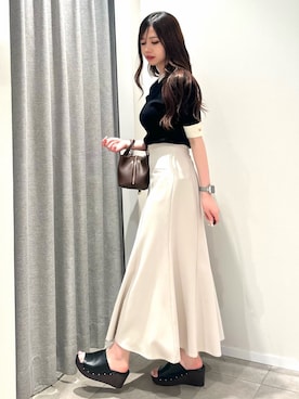 「NATURAL BEAUTY BASIC（ナチュラルビューティーベーシック）のアイテム」を使った、ayachanbb_8さん（レディース・159cm）の夏コーディネート