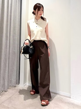 「NATURAL BEAUTY BASIC（ナチュラルビューティーベーシック）のアイテム」を使った、ayachanbb_8さん（レディース・159cm）の夏コーディネート