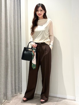 「NATURAL BEAUTY BASIC（ナチュラルビューティーベーシック）のアイテム」を使った、ayachanbb_8さん（レディース・159cm）の夏コーディネート
