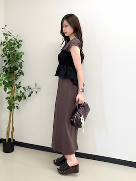 「NATURAL BEAUTY BASIC（ナチュラルビューティーベーシック）のアイテム」を使った、ayachanbb_8さん（レディース・159cm）の夏コーディネート