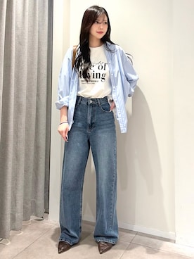 「NATURAL BEAUTY BASIC（ナチュラルビューティーベーシック）のアイテム」を使った、ayachanbb_8さん（レディース・159cm）の夏コーディネート