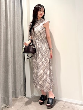 「NATURAL BEAUTY BASIC（ナチュラルビューティーベーシック）のアイテム」を使った、ayachanbb_8さん（レディース・159cm）の夏コーディネート