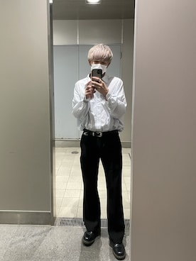 「Perushu（ペルーシュ）のアイテム（スラックス）」を使った、wearyu02さん（メンズ・172cm）の秋コーディネート