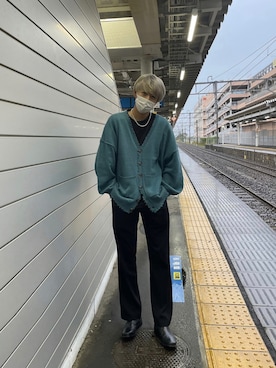 「Perushu（ペルーシュ）のアイテム（スラックス）」を使った、wearyu02さん（メンズ・172cm）の秋コーディネート