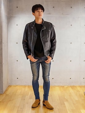 「RATTLE TRAP（ラトルトラップ）のアイテム（ブーツ）」を使った、US staffstylingさん（メンズ・176cm）の秋コーディネート