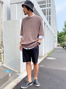 「UNION STATION（ユニオンステーション）のアイテム（その他パンツ）」を使った、US staffstylingさん（メンズ・176cm）の夏コーディネート