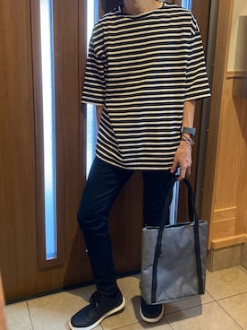 「Fitbit（フィットビット）のアイテム」を使った、あめあられさん（メンズ・171cm）の秋コーディネート