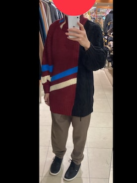 「Conqueror（コンカラー）のアイテム」を使った、あめあられさん（メンズ・171cm）の冬コーディネート