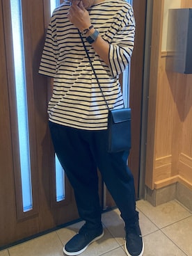 「Fitbit（フィットビット）のアイテム」を使った、あめあられさん（メンズ・171cm）の秋コーディネート