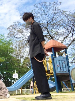 LIDNM リドム ビエラギャバボックスJKワイドスラックス BLK(09) M LIDNM リドム ビエラギャバボックスJKワイドスラックス BLK(09) M