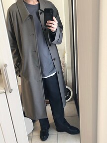 LIDNM（リドム）の「BALMACAAN COCOON COAT（ステンカラーコート