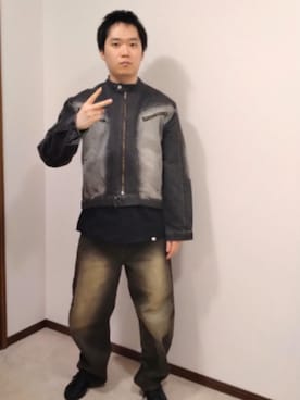 「アイテム（ジャケット/アウター）」を使った、ggvv8さん（メンズ・176cm）の夏コーディネート
