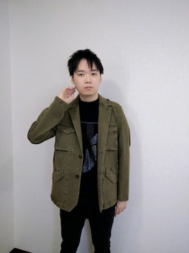 「ジーユーコーデ」｜「アイテム（ジャケット/アウター）」を使った、ggvv8さん（メンズ・176cm）の秋コーディネート