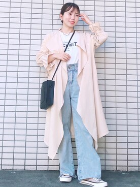 「Bou Jeloud（ブージュルード）のアイテム（ジャケット/アウター）」を使った、ぽんさん（レディース・148cm）の秋コーディネート