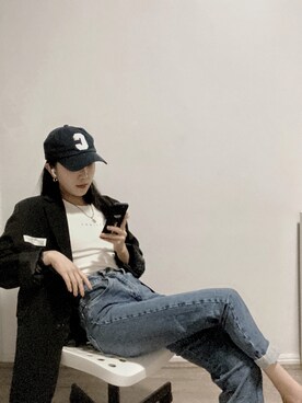 「cotton on（コットンオン）のアイテム（パンツ）」を使った、Ddddmyingさん（レディース・163cm）の春コーディネート