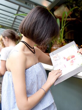 「seeds（シーズ）のアイテム」を使った、Ddddmyingさん（レディース・163cm）の夏コーディネート