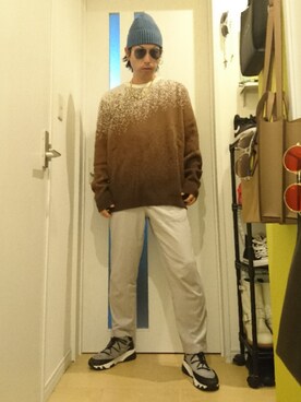 Uniqlo ユニクロ のニットキャップ ビーニーを使ったメンズ人気ファッションコーディネート Wear