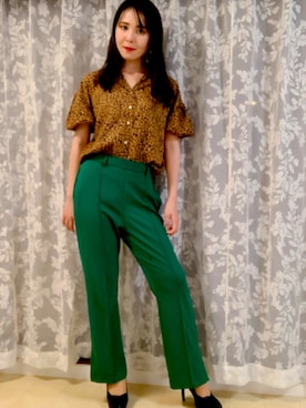 「a.g.plus（エージープラス）のアイテム（トップス）」を使った、高野 和さん（レディース・165cm）の秋コーディネート