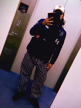 「CIAOPANIC TYPY（チャオパニックティピー）のアイテム（ブルゾン）」を使った、treasure76さん（メンズ・175cm）の夏コーディネート