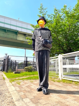 「417 EDIFICE（フォーワンセブンエディフィス）のアイテム（トップス）」を使った、rerunkahvilaさん（メンズ・178cm）の春コーディネート