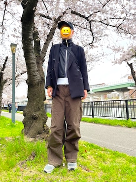 「adidas（アディダス）のアイテム（ブルゾン）」を使った、rerunkahvilaさん（メンズ・178cm）の春コーディネート