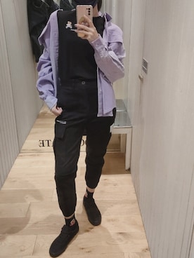 「:CHOCOOLATEのアイテム」を使った、莊凱芩さん（レディース・167cm）の秋コーディネート