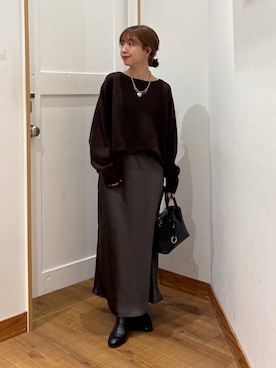 「GLOBAL WORK（グローバルワーク）のアイテム（アクセサリー）」を使った、ありちゃんさん（レディース・149cm）の冬コーディネート