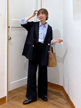 「アイテム（シュシュ）」を使った、ありちゃんさん（レディース・149cm）の秋コーディネート