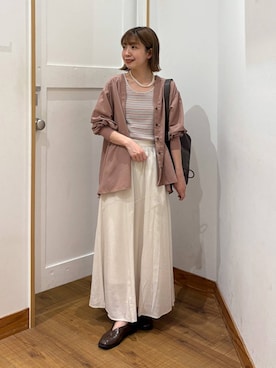 「GLOBAL WORK（グローバルワーク）のアイテム（トップス）」を使った、ありちゃんさん（レディース・149cm）の春コーディネート