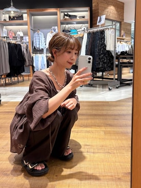 「アイテム（ヘアアクセサリー）」を使った、ありちゃんさん（レディース・149cm・30代）の夏コーディネート