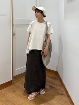 「GLOBAL WORK（グローバルワーク）のアイテム（帽子）」を使った、ありちゃんさん（レディース・149cm）の夏コーディネート