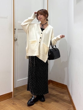 「アイテム（ヘアゴム）」を使った、ありちゃんさん（レディース・149cm）の秋コーディネート