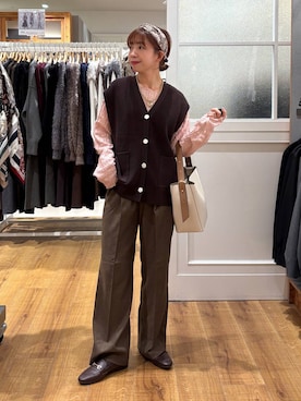 「アイテム（カチューシャ）」を使った、ありちゃんさん（レディース・149cm）の秋コーディネート