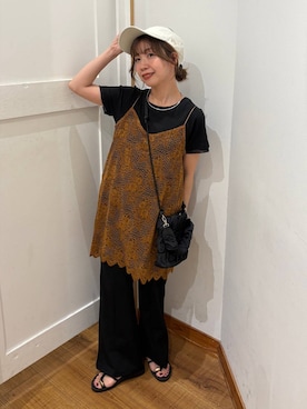 「GLOBAL WORK（グローバルワーク）のアイテム（帽子）」を使った、ありちゃんさん（レディース・149cm）の夏コーディネート