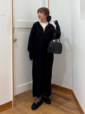 「アイテム（ボストンバッグ）」を使った、ありちゃんさん（レディース・149cm）の秋コーディネート