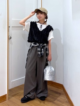 「アイテム（チョーカー）」を使った、ありちゃんさん（レディース・149cm・30代）の秋コーディネート