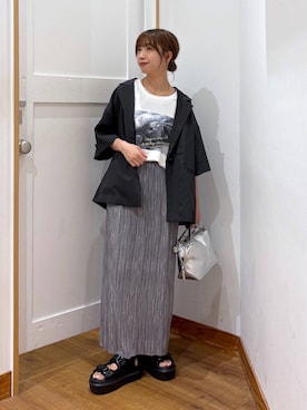 「アイテム（アクセサリー）」を使った、ありちゃんさん（レディース・149cm）の夏コーディネート